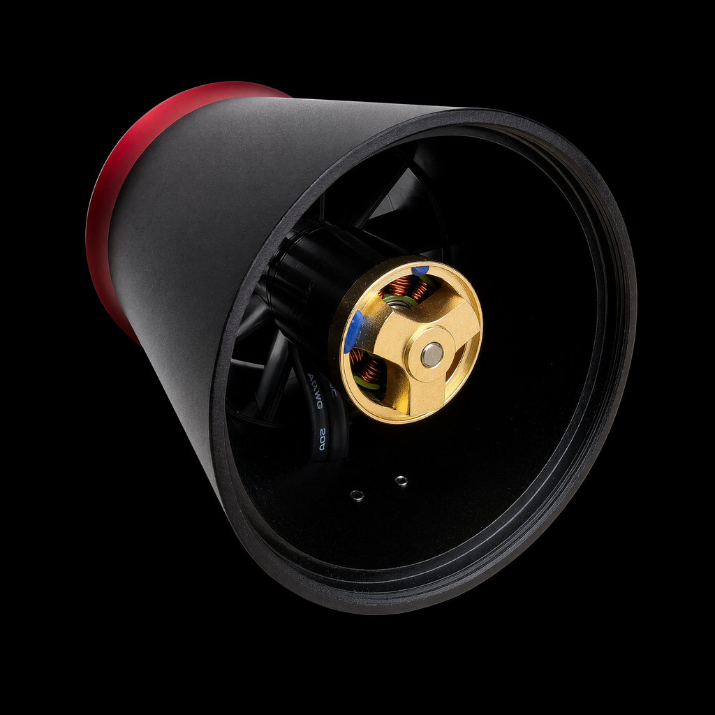 Inside the VX-01 barrel — 850W brushless motor